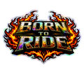 Born to Ride Sticker – Biker Flame Decal – Waterproof Vinyl – 6 Inch
