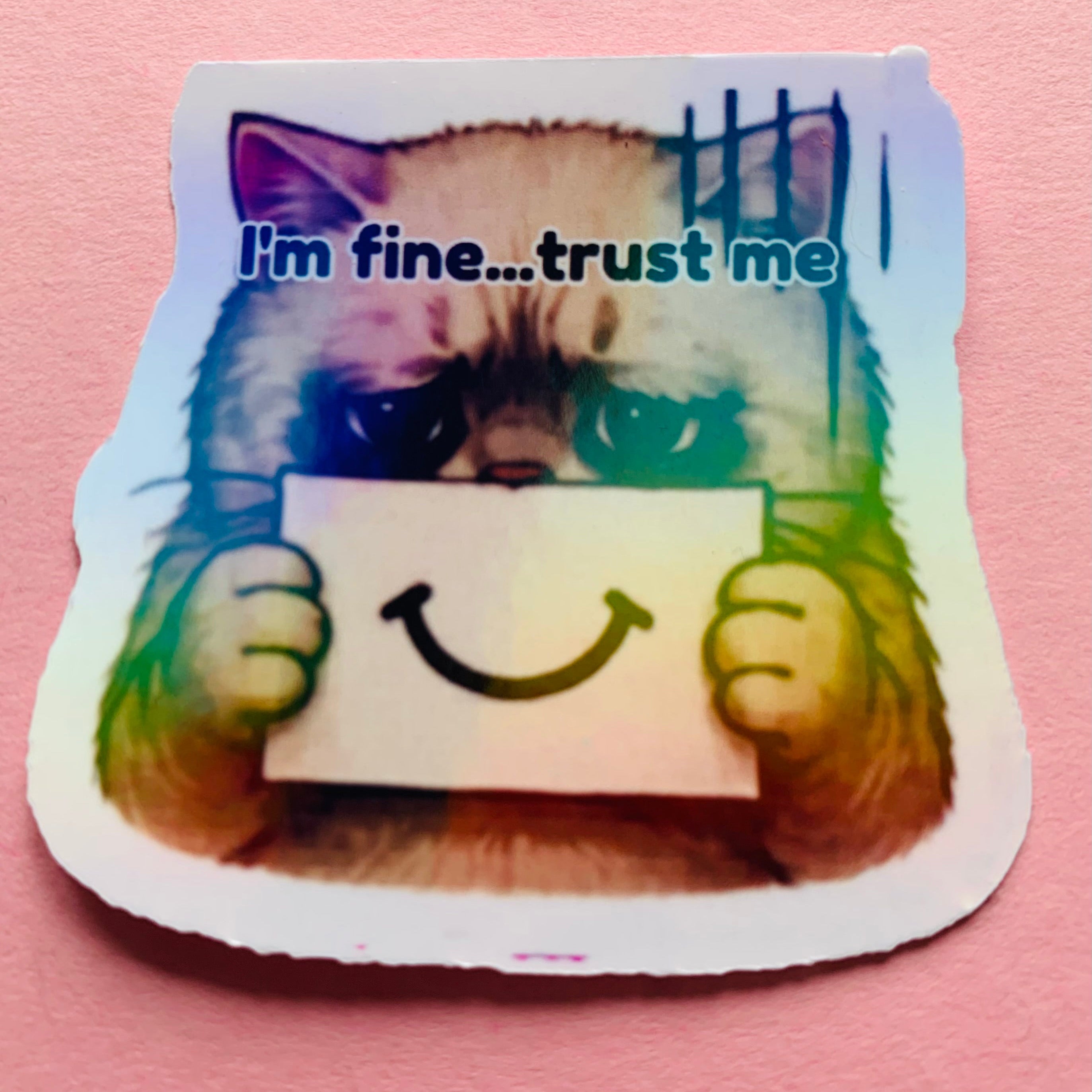 Burnout Cat Meme Sticker Pack | Funny Relatable Stickers | Waterproof Vinyl | Laptop, Journal, Gift