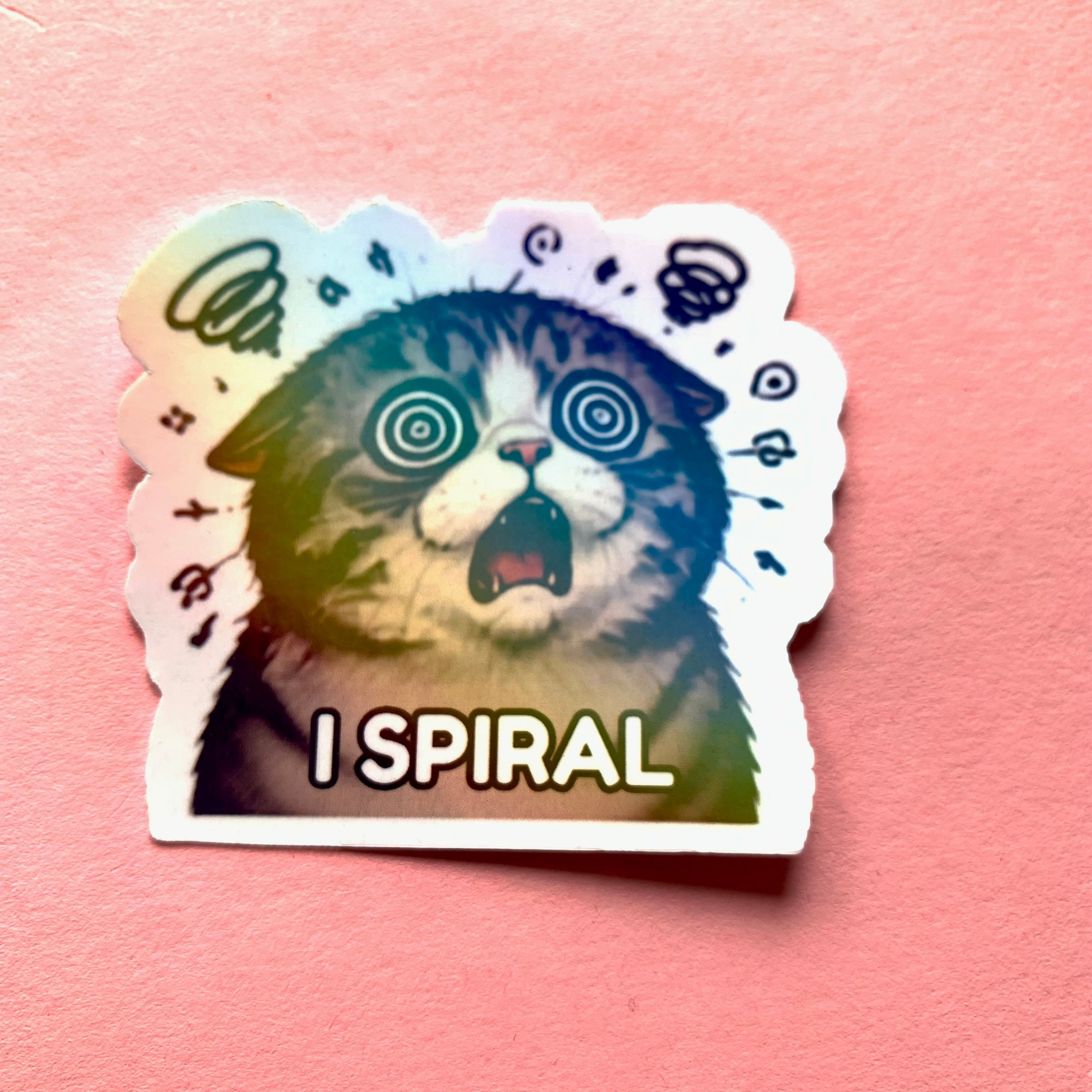 Burnout Cat Meme Sticker Pack | Funny Relatable Stickers | Waterproof Vinyl | Laptop, Journal, Gift